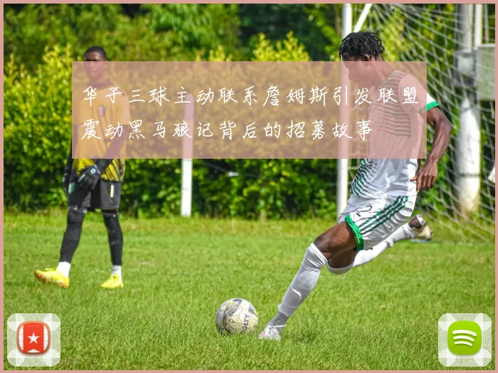 华子三球主动联系詹姆斯引发联盟震动黑马狼记背后的招募故事